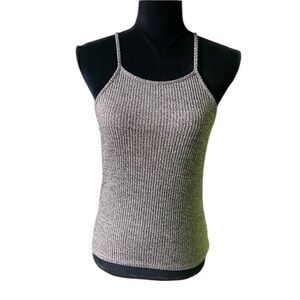 Purple Snow Women’s Brown Ribbed Tank Top XL